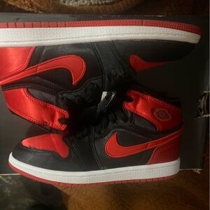 Black and Red High-Top Sneakers